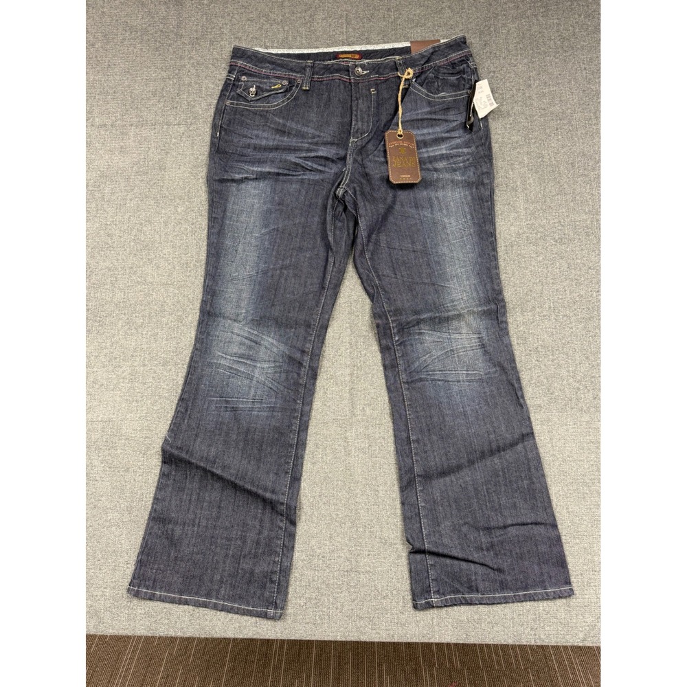 Zana Di Jeans Womens 20W Plus Dark Wash Bootcut Denim Stretch NWT